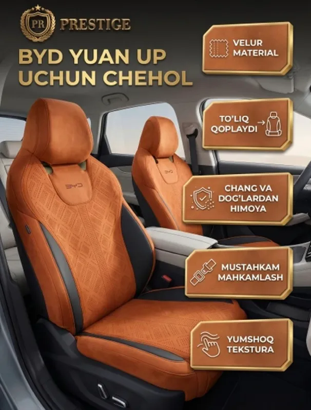 Byd yuan up uchun alekantaradan o‘rindiq chexoli — фото 6