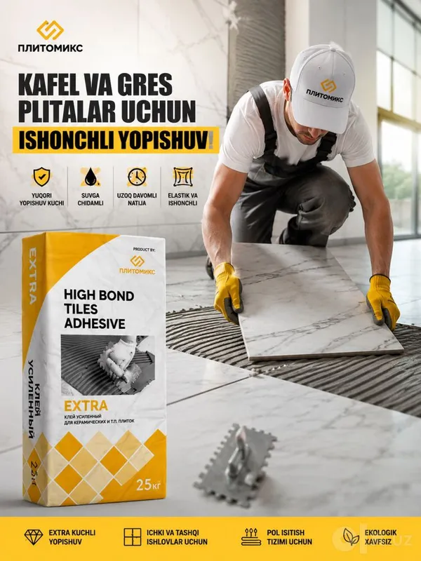 Kafelniy kley primoy zavoddan obyomga 1 Kafelniy kley primoy zavoddan obyomga 1