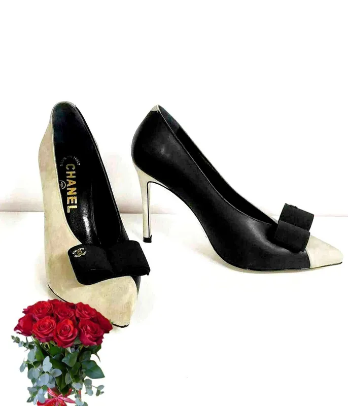 Эксклюзивные замшевые туфли лодочки CHANEL ITALY 1