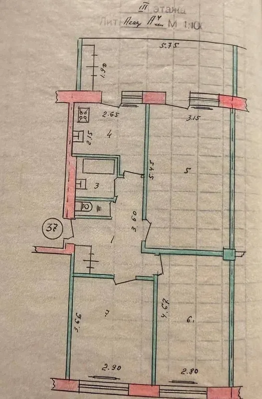 Продаётся просторная 3-комнатная квартира в кирпичном доме, 67 м², рядом с метро Минор — фото 3