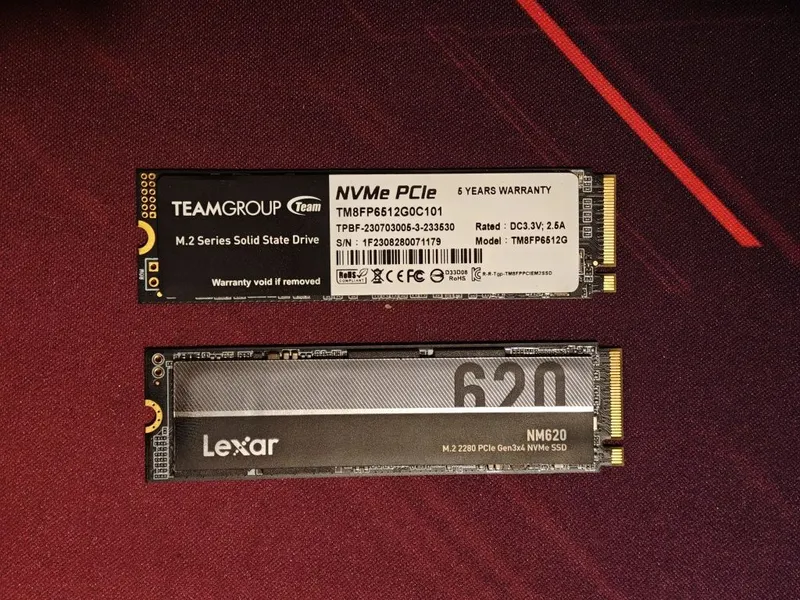 Два SSD M2 NVMe 512GB
