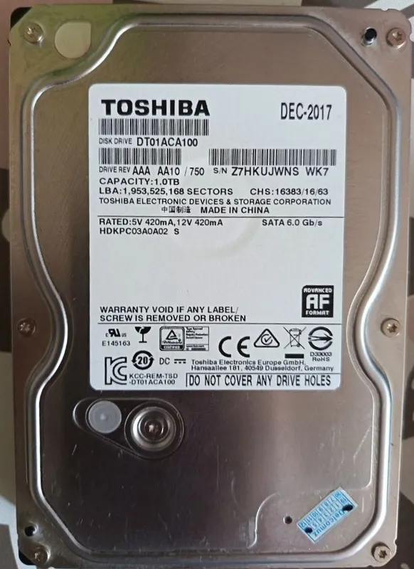1TB HDD Toshiba, Seagate 1 1TB HDD Toshiba, Seagate 1