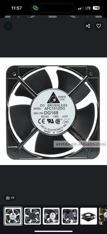 Вентилятор для ASIC Delta ACF1512DG 150×150×50 мм, 12V, 1.8A 3 Вентилятор для ASIC Delta ACF1512DG 150×150×50 мм, 12V, 1.8A 3