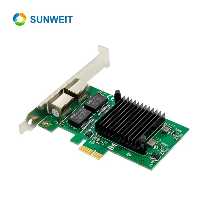 PCi-e Intel i350-T2 Dual RJ45 GigabitСетевая карта 3
