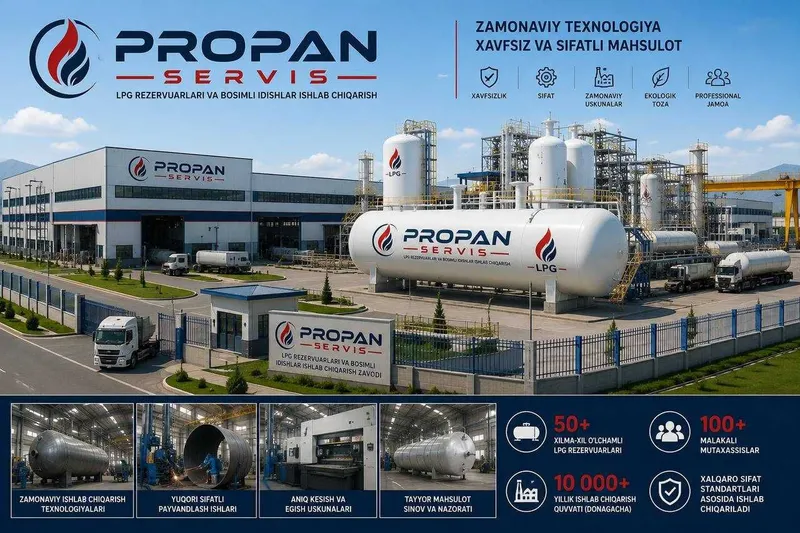Propanservis.uz propan bochka ishlab chiqaramiz va olib kelamiz 3