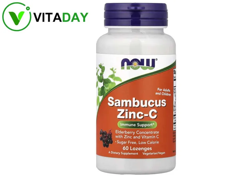 NOW Foods Sambucus Zinc-C Zinc C цинк с витамином С и бузиной 1 NOW Foods Sambucus Zinc-C Zinc C цинк с витамином С и бузиной 1