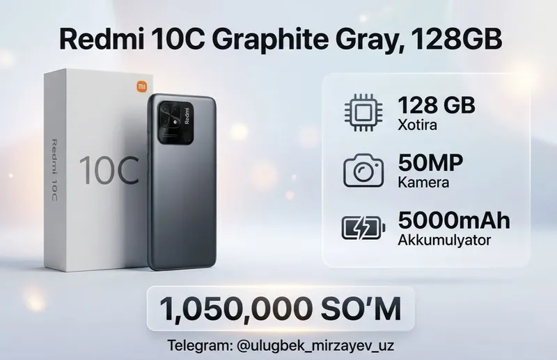 Redmi 10C smartfoni — фото 1