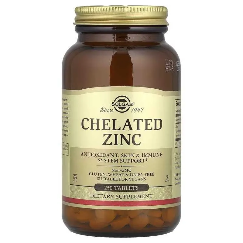Solgar хелатный цинк Chelated Zinc zink — фото 2