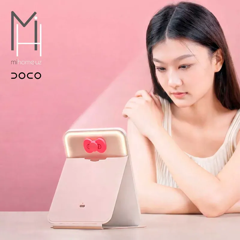 Зеркало для макияжа Xiaomi Doco Lab Sunlight Flat Mirror Max FM008 — фото 4