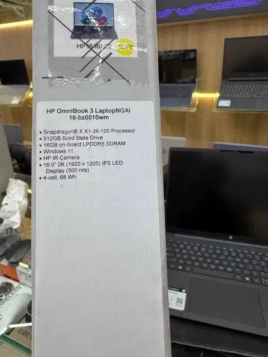 Noutbuk HP OmniBook 3 Snapdragon X 16gb 512SSD, 16.0" 2K IPS — фото 4