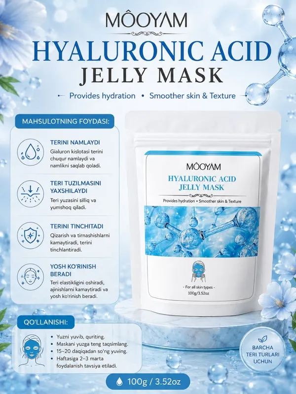 MOOYAM HYALURONIC ACID JELLY MASKA MOOYAM HYALURONIC ACID JELLY MASKA