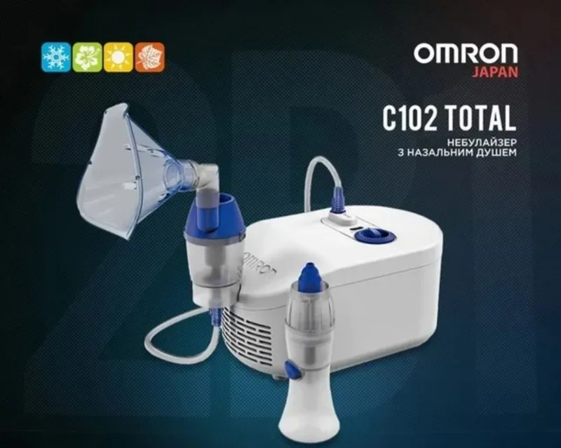 Omron небулайзер CompAir C102 Total (2-в-1 с назальным душем) — фото 1