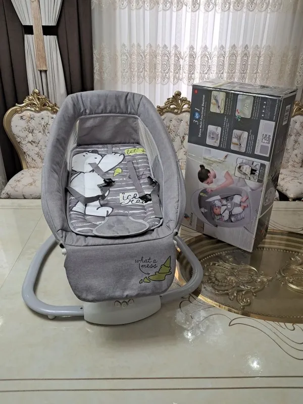 Электрокачели-шезлонг Mastela 3-in-1 Deluxe Электрокачели-шезлонг Mastela 3-in-1 Deluxe