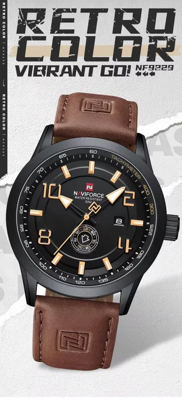 Мужской характер в стиле Retro-Sport — NAVIFORCE NF9229 — фото 1
