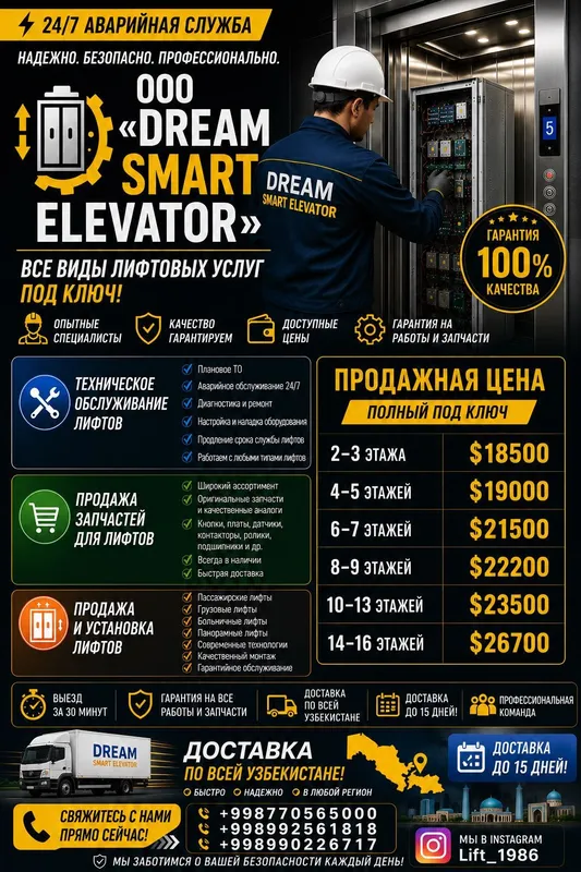 Лифт Ремонт Продажа Установка Сервис Диспечерские 24/7 — фото 2