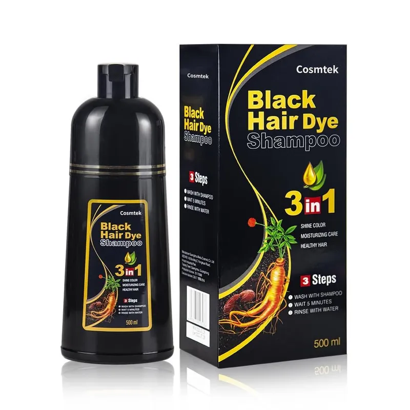 Black hair shampoo - sochlarni qoraytiruvchi shampoo — фото 1