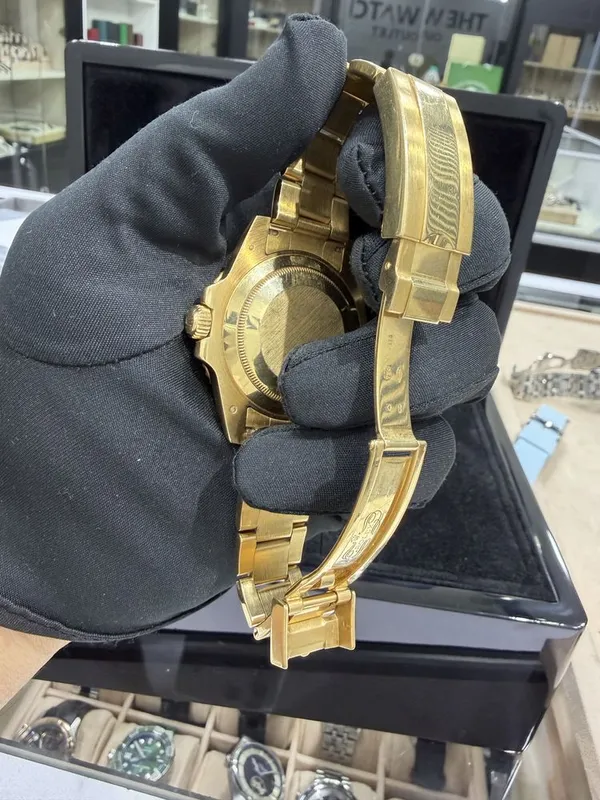 Shoshilinch nodir Rolex Submariner Full gold olmoslar bilan 5