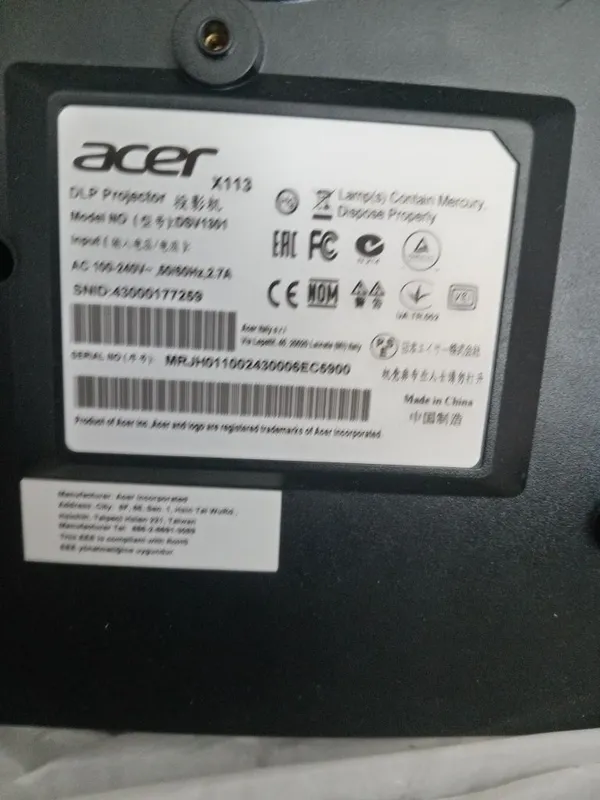 acer видео проектор с гарантие