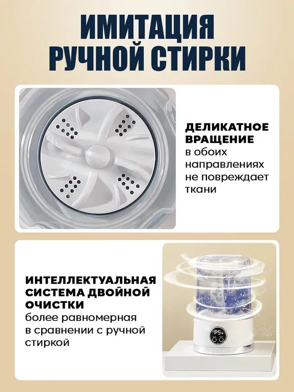 Мини стиральная машинка — фото 3