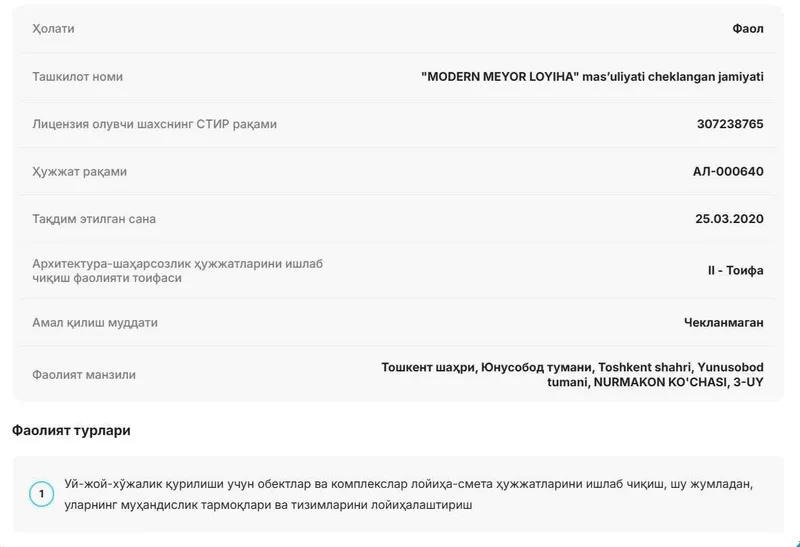 Проектная компания на продажу