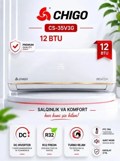 Kondisioner Chigo 12 Ds INVERTER Original