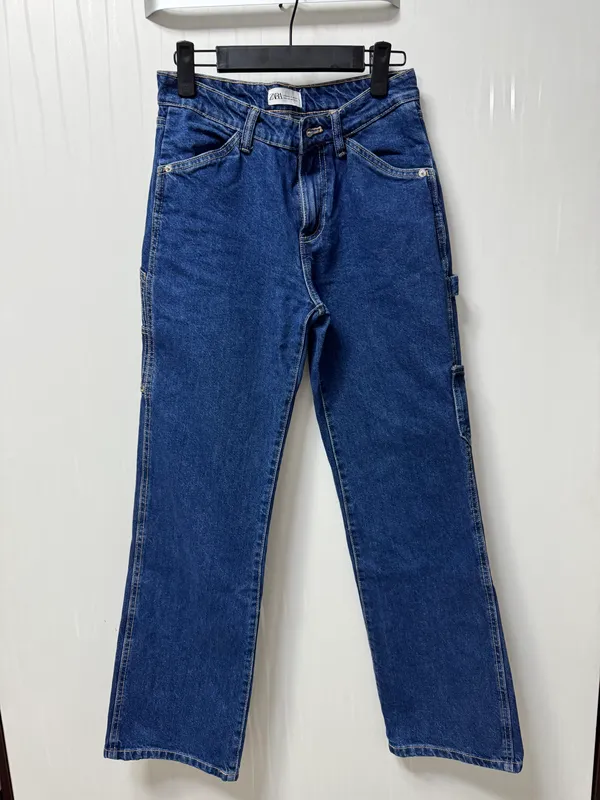 ZARA to‘q ko‘k jinsi shim XS 1 ZARA to‘q ko‘k jinsi shim XS 1