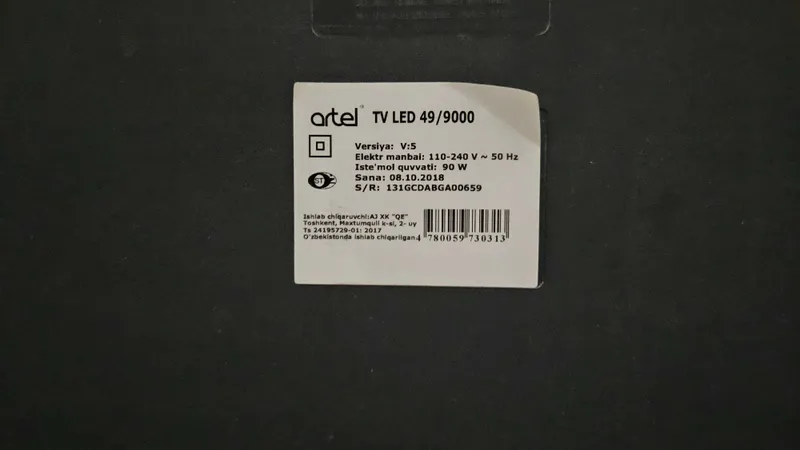 Телевизор Artel LED 39/9000 — фото 2