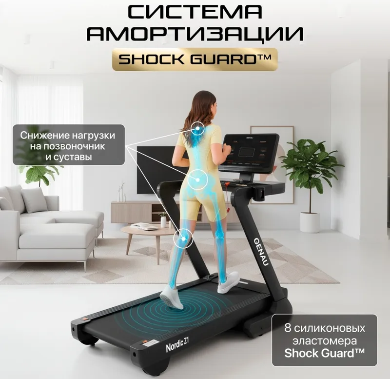 Электрическая беговая дорожка Genau Nordic Z1 — фото 8
