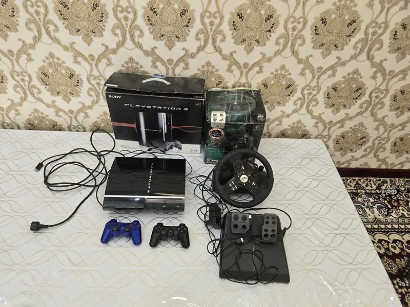 Ps3 и игровой руль Logitech Driving Force EX с педалями