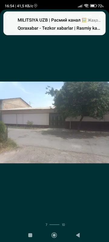 Sampi bozor yonida 6 sotih uchaska sotiladi 1 sotih 60.000$ 2