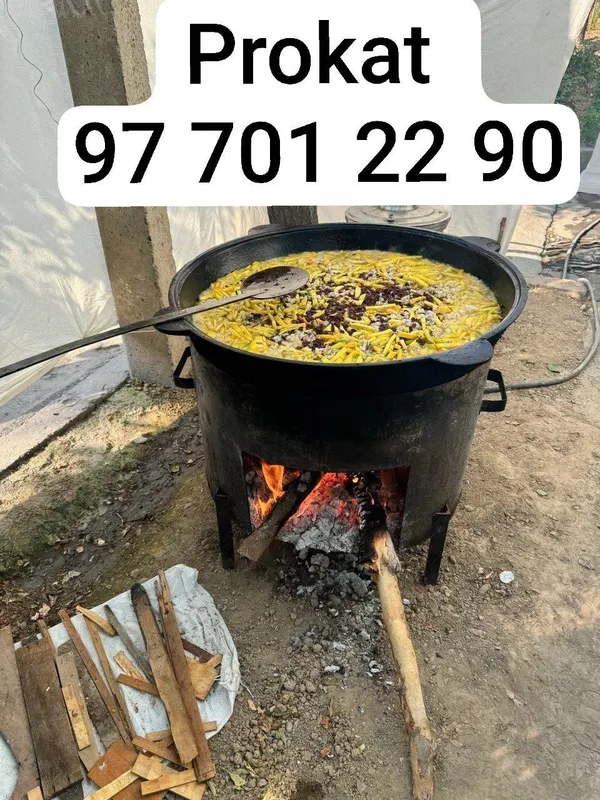Prokat Qozon oʻchoq Sumalakka 50 kg Prokatga beramiz Dastavka bor — фото 1