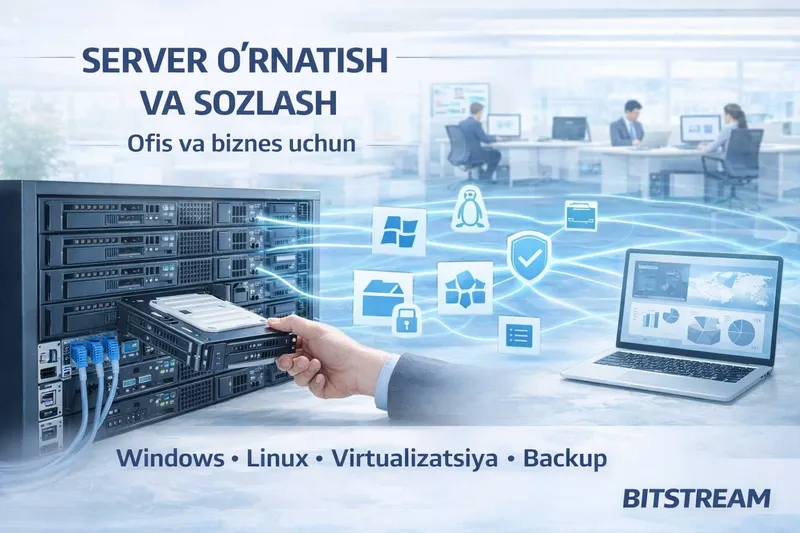 Server o‘rnatish va sozlash | Ofis va biznes uchun — фото 1