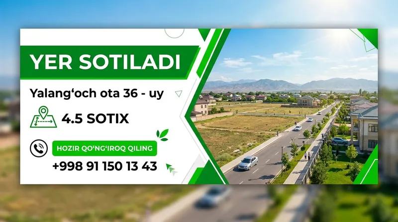 Yer sotiladi shahar markazida 4,5 sotix