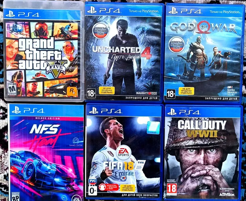 Playstation 4 va 5 Uchun O'yin Disklar