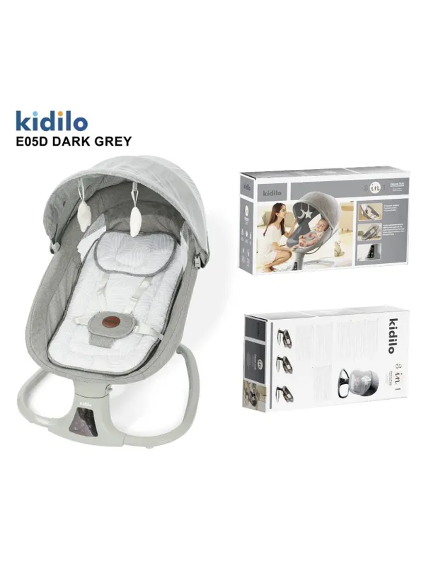 Kidilo 3 в 1 шезлонг качелья 3