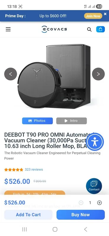 DEEBOT T90 PRO OMNI Automated Vacuum Cleaner