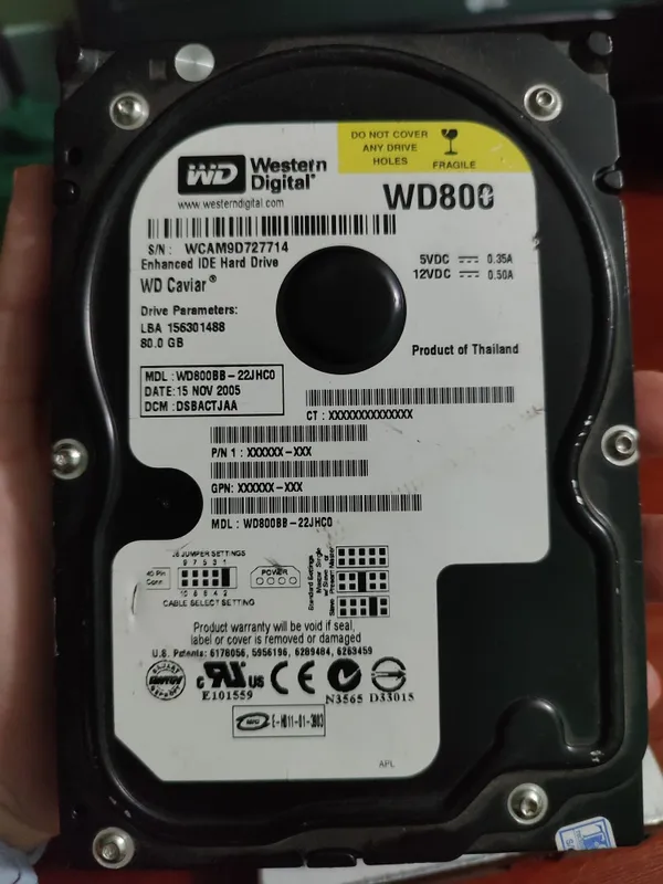 HDD ATA 80 gb жёсткий диск
