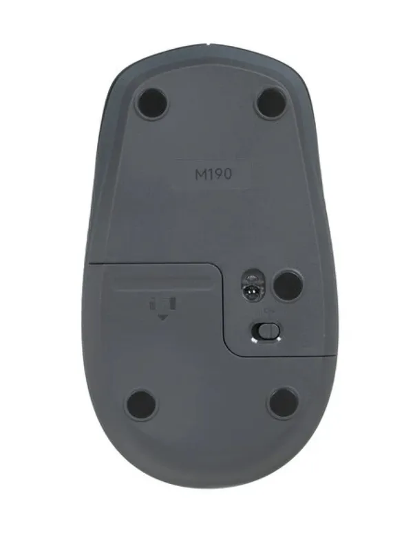 Мышь Logitech M190, беспроводная, оптическая, 1000 dpi, черный — фото 6 Мышь Logitech M190, беспроводная, оптическая, 1000 dpi, черный — фото 6