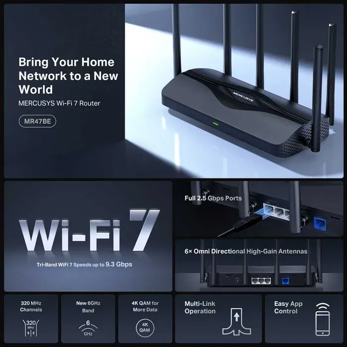 Mercusys MR47BE Wi-Fi 7 1 Mercusys MR47BE Wi-Fi 7 1