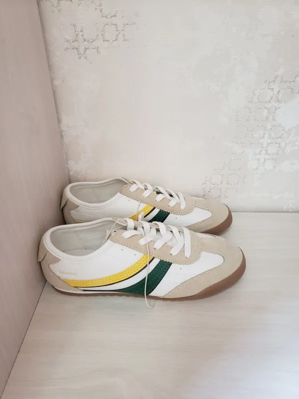 Кроссовки Zara,кожа+замша,для мальчиков и девочек,выходные,35 размер — фото 1
