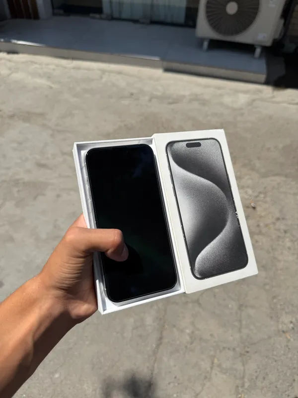 iPhone 15 pro max 84% silver ayfon айфон 2