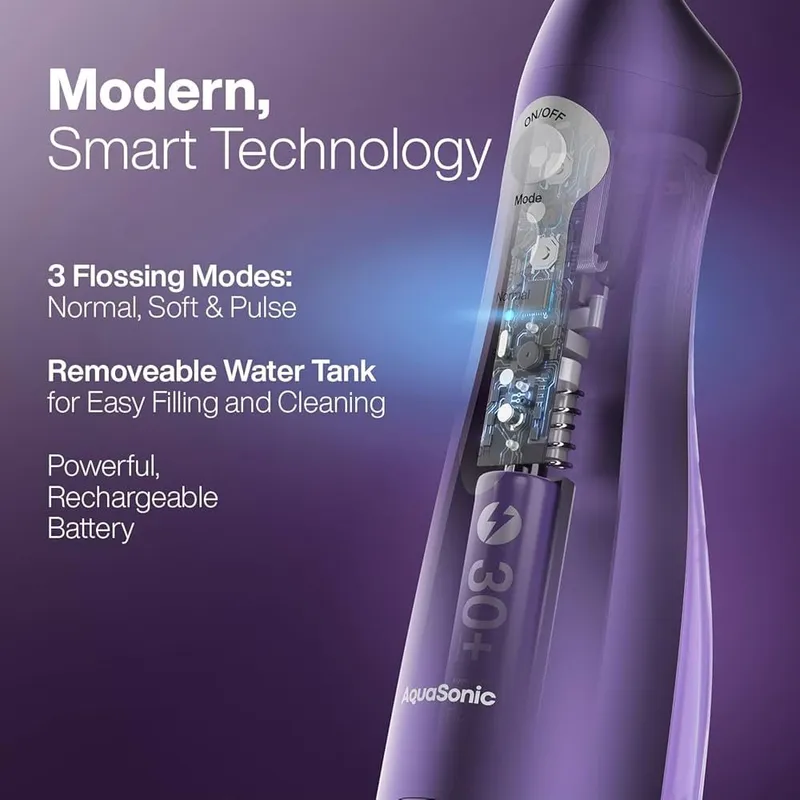 Irrigator AquaSonic Aqua Flosser – Cordless Portable Water Flosser — фото 5