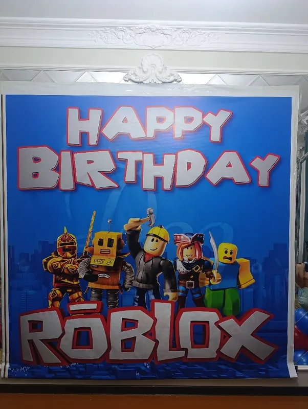 Banner Roblox Happy Birthday — фото 1