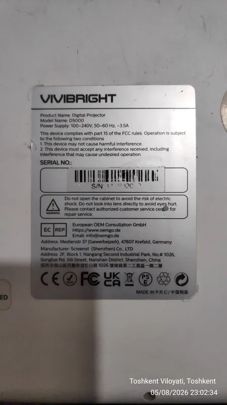 VIVIBRIGHT proyektori 4 VIVIBRIGHT proyektori 4