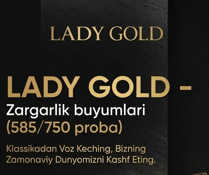Tilla taqinchoq- Lady Gold