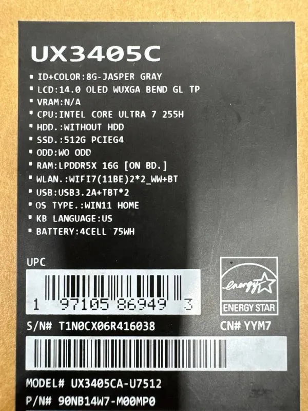 Asus Zenbook UX3405C — фото 1
