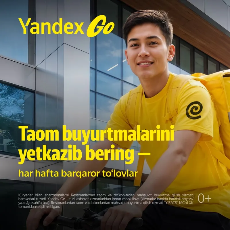 Kuryerlik Yandex Eda , Ish bor.