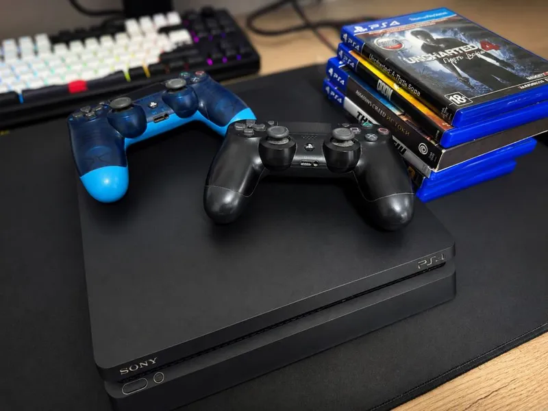 Playstation 4 PS4 Slim 2-джойстик 1