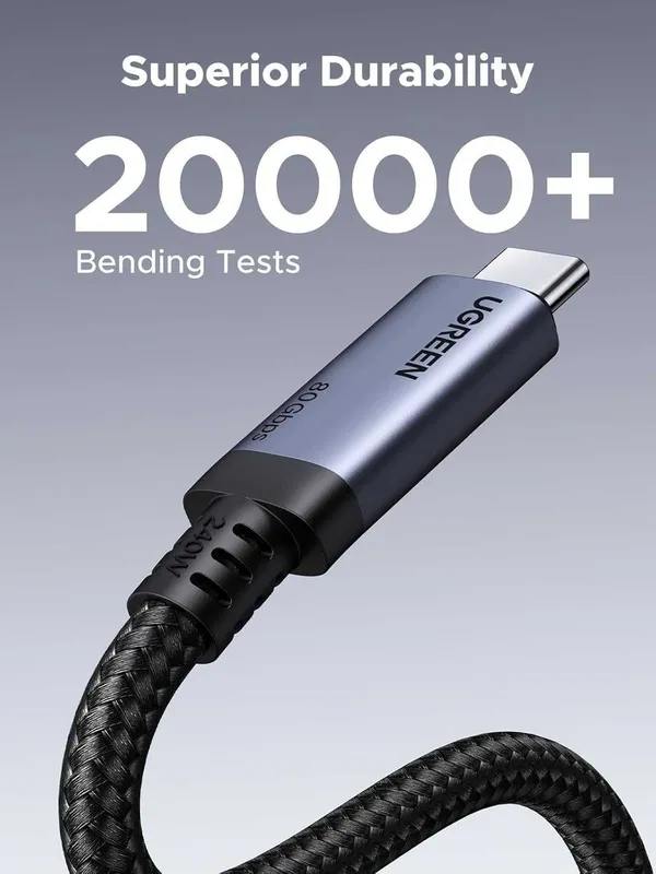 Кабель Ugreen USB4 Gen4 Thunderbolt Type-c 80Гбит 16K60Hz PD 240W — фото 1