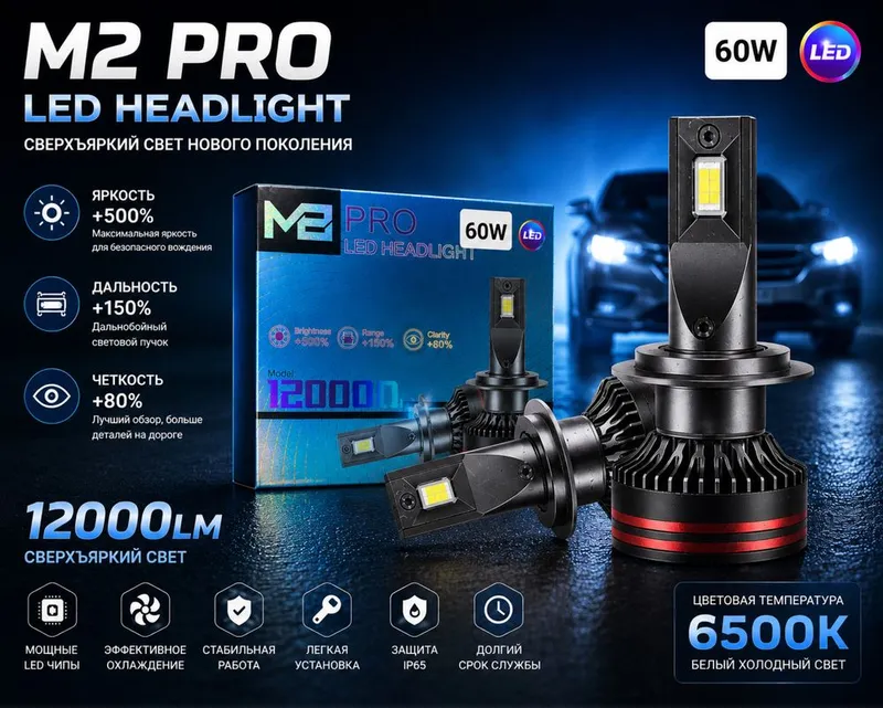 Led H7 . Led H4 . Avto led . Avtomobillar uchun chiroqlar . Ledlar — фото 2